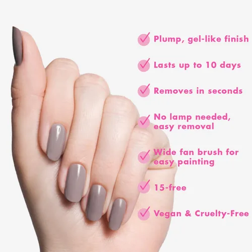 Vista 5 de Olive & June - Esmalte de uñas de larga duración, acabado voluminoso similar al gel, no necesita lámpara, dura hasta 10 días, sin 15 ingredientes Aw.