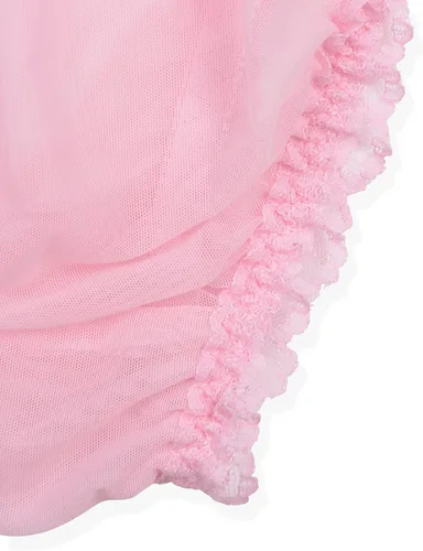 Vista 4 de Satini Bragas de bikini para mujer con volantes transparentes