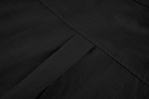Vista 8 de Ryannology Guayabera - Camisas de lino de manga corta con botones para hombre, estilo casual, playa, campamento cubano, camisa mexicana para hombre