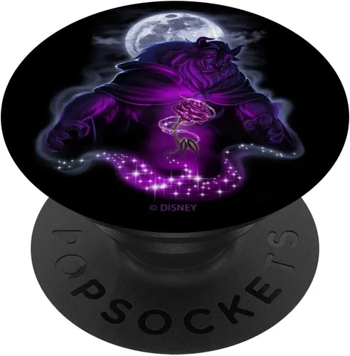 Vista 6 de Disney Beauty And The Beast Retrato iluminado por la luna PopSockets MagSafe PopGrip para iPhone