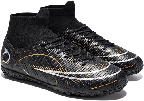 Vista 6 de Botas de fútbol para hombre, zapatos de fútbol profesionales de alta calidad, para interiores y exteriores, cómodos tenis atléticos