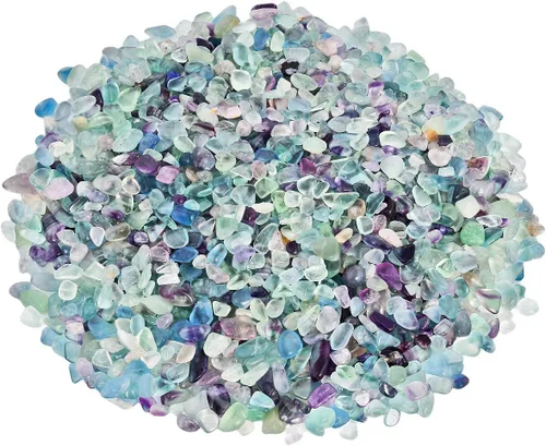 Vista 7 de SUNYIK Piedras de Cuarzo Trituradas con Forma Irregular de 1 Libra (Aproximadamente 460 Gramos)
