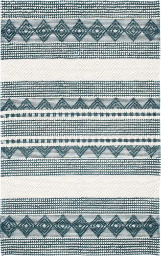 Vista 34 de SAFAVIEH Natura Collection - Alfombra decorativa de 2 x 3 pies, color beige y marfil, hecha a mano de lana tribal marroquí y algodón, ideal