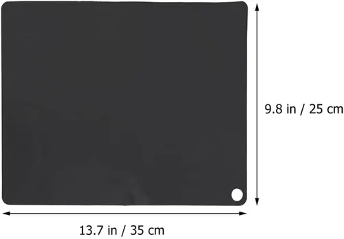 Vista 6 de Kichvoe Alfombrilla de silicona para ollas de inducción, protector de arañazos de fibra de vidrio de silicona, 2 unidades, protector de placa