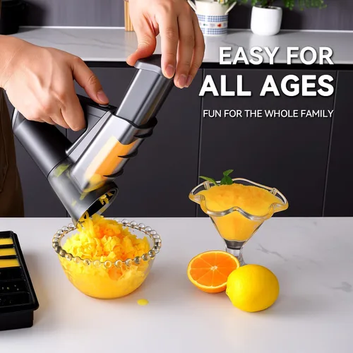Vista 3 de Handheld Cordless Electric Snow Cone and Shaved Ice Machine, Ice Shaver