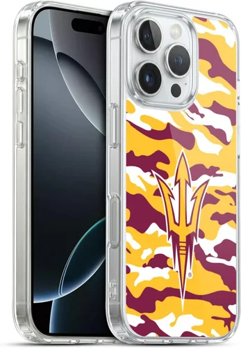 Vista 34 de Head Case Designs Funda de gel ASU Camou con licencia oficial de la Universidad Estatal de Arizona [protección de grado militar] compatible