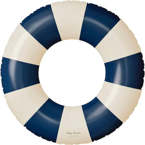 Vista 9 de Petites Pommes Flotador de piscina a rayas para niños y niños pequeños, tubo interior duradero, diseño de rayas clásico impreso a mano, dona