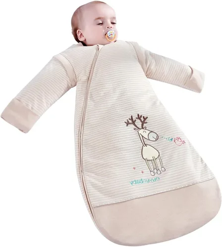 Vista 8 de Saco de dormir unisex con cremallera de 3 vías para bebé, 100% algodón, TOG 1.5