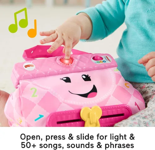 Vista 4 de Fisher-Price Laugh & Learn My Smart Purse, rosa, juguete musical para bebé