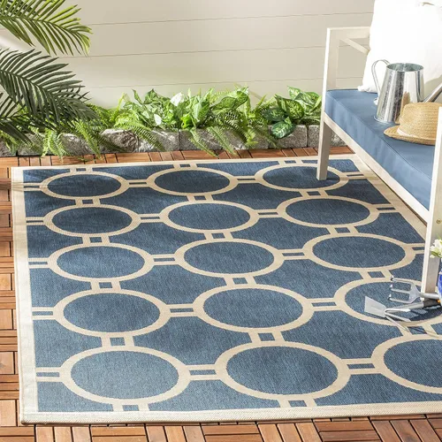 Vista 32 de SAFAVIEH Courtyard Collection CY6924 - Alfombra decorativa para interiores y exteriores, impermeable, fácil de limpiar, 2 pies 3 pulgadas x 6 pies 7