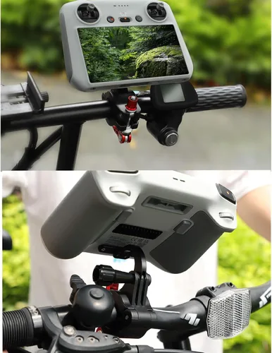 Vista 3 de Soporte para bicicleta DJI RC Controller Clip de bicicleta Soporte para manillar de bicicleta compatible con DJI Mavic/Mini 3 Pro/Mini 3/Mavic 3/Air