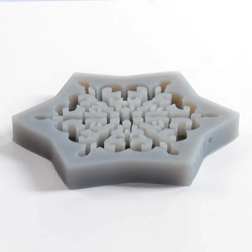 Vista 3 de Moldes de posavasos de silicona, posavasos para moldes de silicona de cemento para hacer manualidades