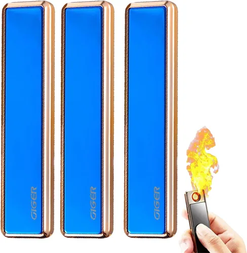 Vista 8 de Xipe - Encendedor de arco USB resistente al viento, encendedor de arco USB recargable (3 piezas)