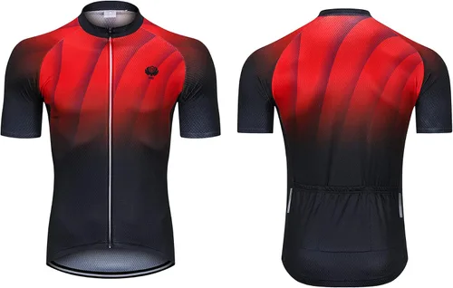Vista 9 de voofly Hombres Ciclismo Jersey Conjunto Hombres Manga Corta Compresión Bicicleta Pantalones Cortos Gel Acolchado Ciclismo Ropa