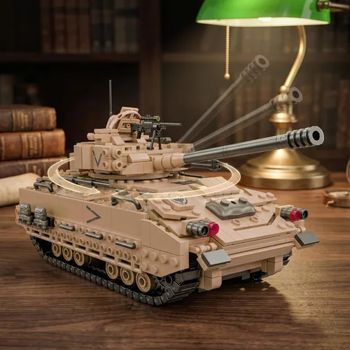 Vista 4 de M2 Bradley - Juego de construcción de tanques, compatible con Lego