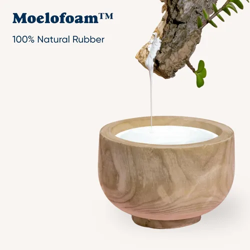 Vista 4 de Bearaby Almohada corporal - Almohadas de cuerpo completo para adultos, almohada de embarazo - Hecha de espuma de goma natural y algodón orgánico