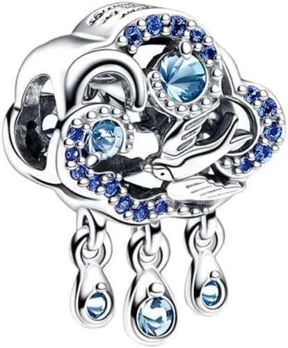 Vista 15 de Colgante de plata de ley 925, joyería para niña, regalos para mujer, pulsera y collar