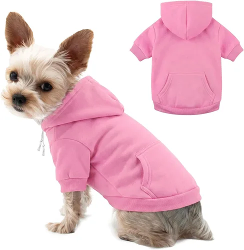 Vista 16 de Dog Sweaters for Small Dogs, Dog Hoodie Apparel Sweatshirt Clothes Negro