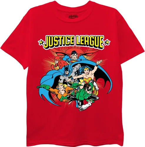 Vista 3 de DC Comics Batman, Superman, Justice League - Paquete de 3 camisetas para niños, paquete de 3 camisetas