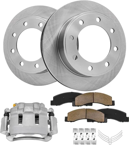 Vista 9 de Detroit Axle - Rotores de freno para Jeep Compass 2015-2022 Renegade 2016-2022 Fiat 500X 2016-2022, 2018, 2019, 2020, 2021. Reemplazo de rotores
