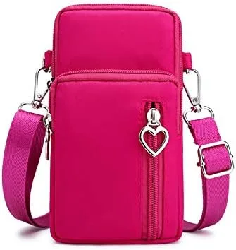 Vista 6 de Bolso bandolera espacioso para iPhone 17 16 Pro Max Samsung Galaxy S25 S24 Ultra A15 A16 A17 (balón)