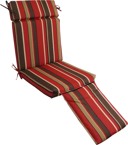 Vista 8 de Blazing Needles Steamer Deck - Cojín para tumbona al aire libre, color chocolate Annie