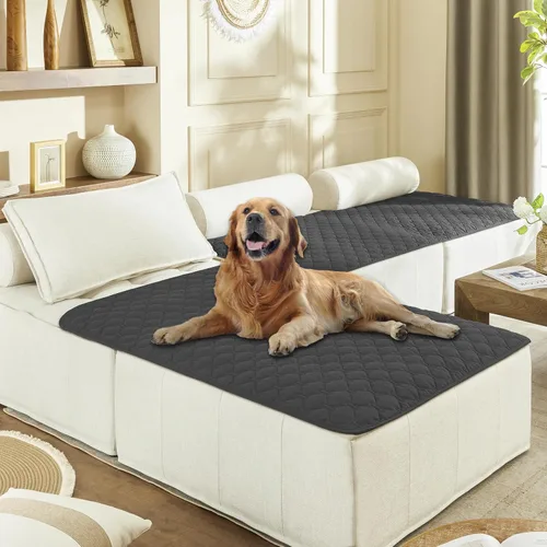 Vista 68 de gogobunny Manta para mascotas 3 veces más resistente, impermeable y a prueba de arañazos; protector de muebles reversible para perros y gatos, funda