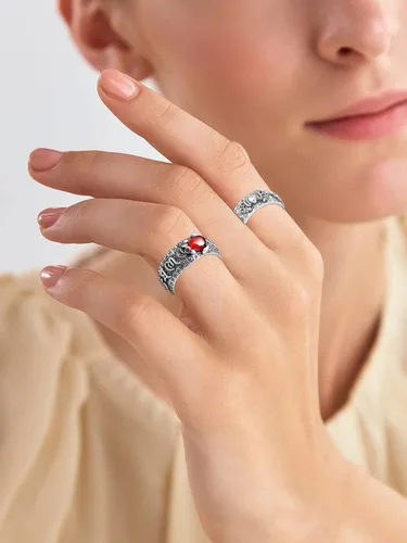 Vista 4 de choice of all Anillo Pixiu Feng Shui para mujeres y hombres, anillo sutra de corazón budista, apertura ajustable, amuleto de mantra, protección