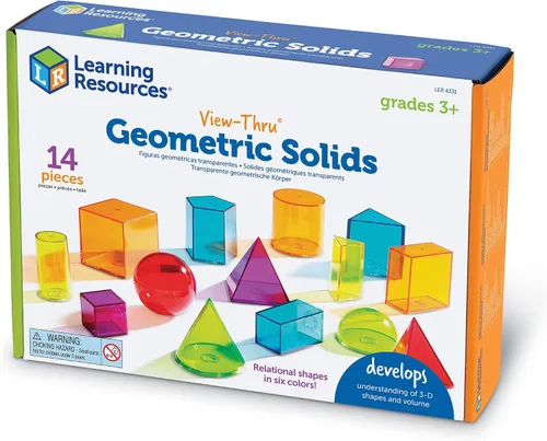 Vista 3 de Learning Resources ¡Sólidos geométricos visibles, sumérgete en formas! Un mar de geometría construible, desarrolla el reconocimiento de formas