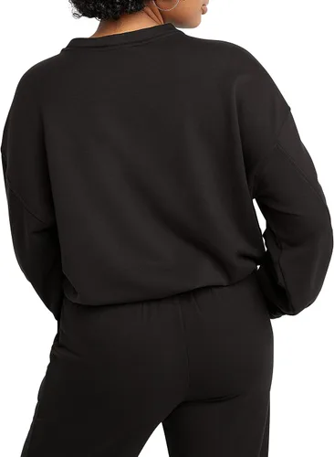 Vista 2 de Champion Sudadera para mujer, suave al tacto, sudadera con cordón, cuello redondo para mujer