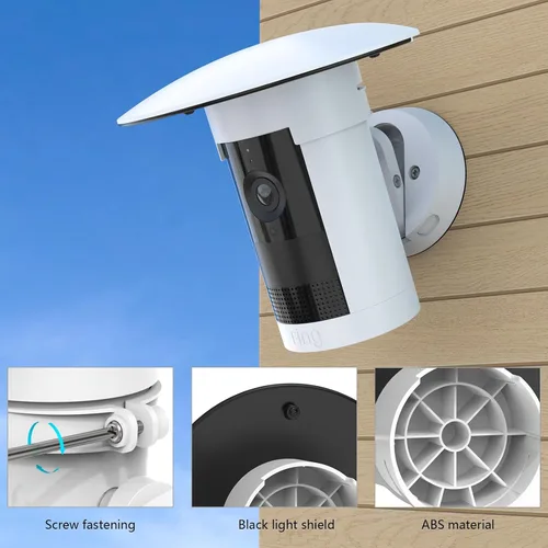 Vista 5 de Cubierta protectora para cámara exterior compatible con R-ing Outdoor Cam Plus Camera (blanco)