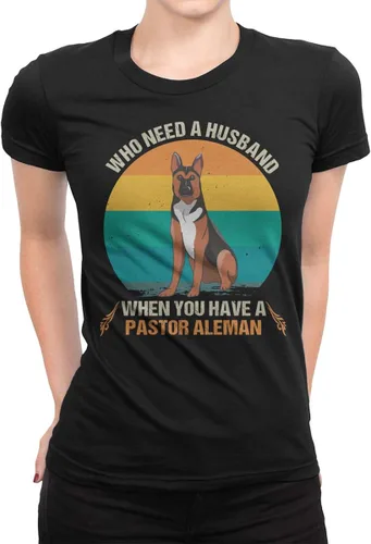 Vista 2 de Who Needs A Husband When You Have A Pastor Aleman Vintage for Dog Lovers ShirtSweatshirtHoodie