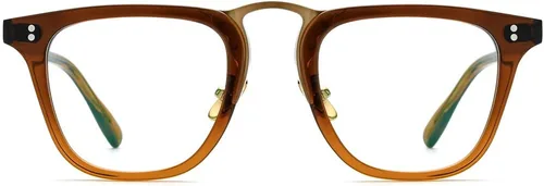 Vista 3 de HEPIDEM Marco de gafas de acetato para mujer, gafas cuadradas vintage para hombre, gafas ópticas