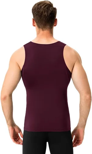 Vista 5 de Paquete de 13 camisetas sin mangas de compresión para hombres, culturismo, gimnasio, atlética, ajustadas, camisetas de entrenamiento