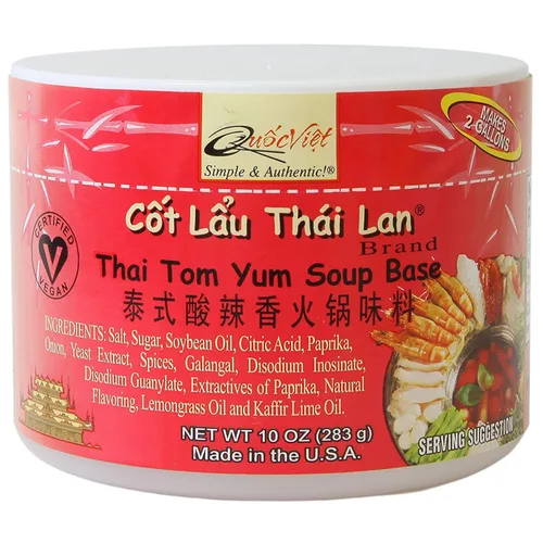 Vista 11 de Quoc Viet Foods Base para sopa con sabor a carne estilo Cot Bun Bo Hue, 10 oz.