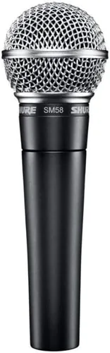 Vista 2 de Shure Paquete de micrófono vocal dinámico cardioide con soporte y cable (3 artículos)