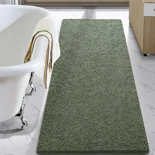 Vista 78 de LOCHAS - Alfombra de baño de lujo lanuda de 24 x 17 pulgadas, color beige