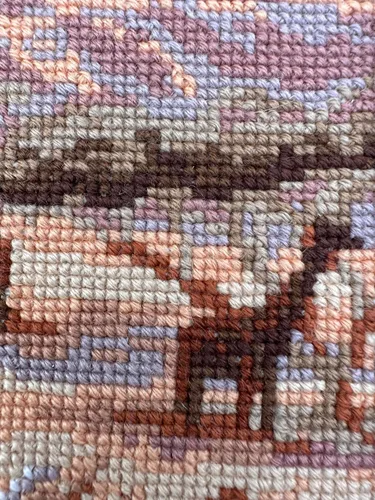 Vista 7 de RIOLIS - Zebras in the Savannah 1143, Kits de punto de cruz 15,75" x 11,81", Kits de punto de cruz para principiantes y avanzados, Kit de punto