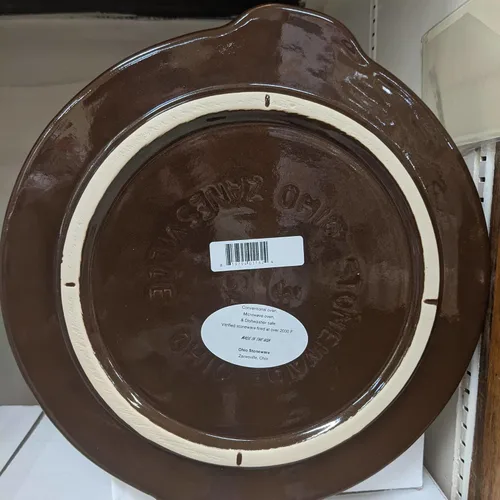 Vista 5 de Ohio Stoneware Cubierta para vasija de 3 galones, mediano, marrón