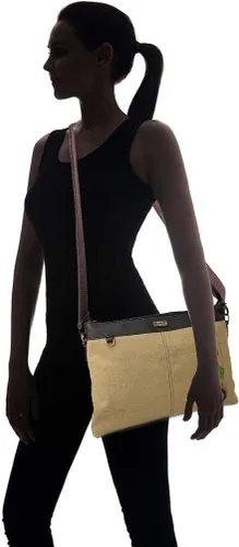 Vista 4 de Chala Bolsos de hombro convertibles de lona con monedero Chala - OLIVE erizo