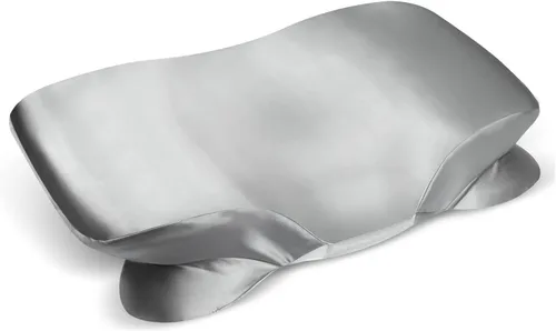 Vista 7 de Funda de almohada de satén para almohada cervical Zelimun - Funda ergonómica, funda de almohada suave y lisa, funda de almohada negra con cremallera