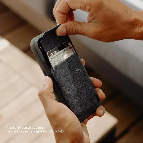 Vista 8 de Peak Design Cartera delgada móvil, perfil delgado, tela de nailon resistente a la intemperie, se conecta a fundas móviles, compatible con MagSafe