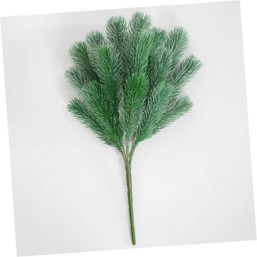 Vista 8 de IMIKEYA 4 púas de pino artificiales de hoja perenne, púas de agujas de pino, ramas de cedro artificial, ramas de pino, ramas de pino, accesorios