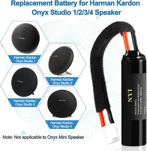 Vista 6 de NYI [3500 mAh] Batería de repuesto para altavoz Harman Kardon Onyx Studio 1/2/3/4