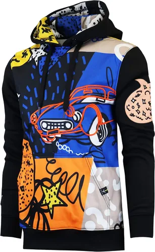 Vista 13 de Screenshot - Sudadera con capucha de forro polar para hombre, estilo urbano H11052-H.gris