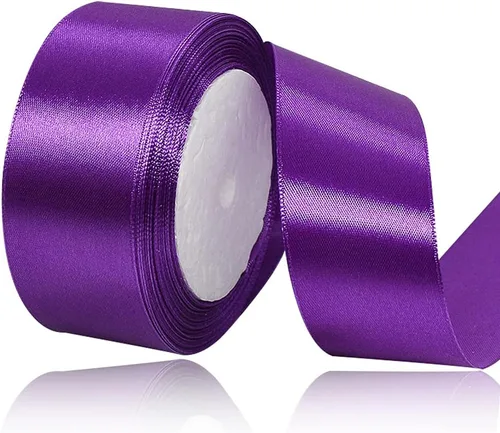 Vista 176 de Cinta de Satén Beige de Color Sólido, 1-1/2 Pulgadas x 25 Yardas, Cinta de Satén de Tela para Envolver Regalos, Manualidades, Hacer Lazos