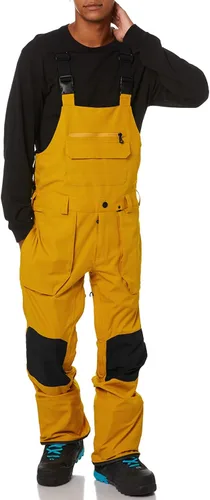Vista 2 de Newffr Overol con peto de nieve para hombre, resistente al agua, aislado, impermeable, para esquí, snowboard