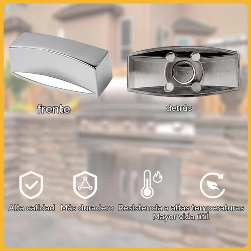 Vista 2 de Pomo de válvula de rango para estufa de gas de cocina, perilla de control de panel de placa de horno, compatible con interfaz de aire en forma de D