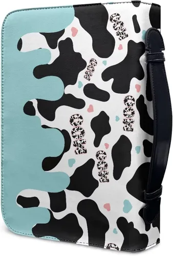 Vista 3 de Flashideas Funda de transporte ligera de la Biblia de la PU para las mujeres, cubierta de la Biblia de moda con asa para el estudio