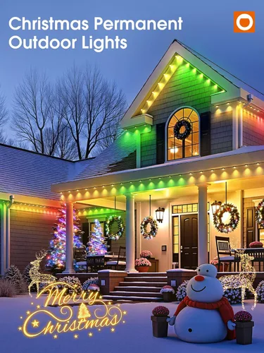 Vista 2 de addlon Luces al aire libre permanentes, luces inteligentes de RGB+IC LED